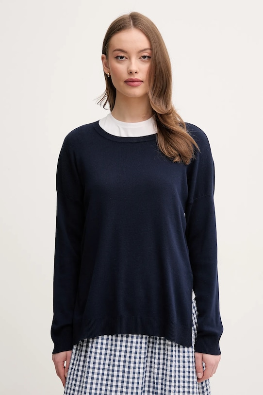 Хлопковый свитер United Colors Of Benetton, темно-синий
Хлопковый свитер United Colors Of Benetton, темно-синий