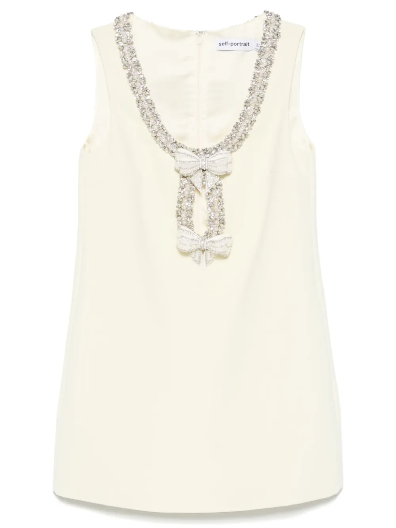 Мини-платье из крепа с бантом Self-Portrait, желтый
Мини-платье из крепа с бантом Self-Portrait, желтый