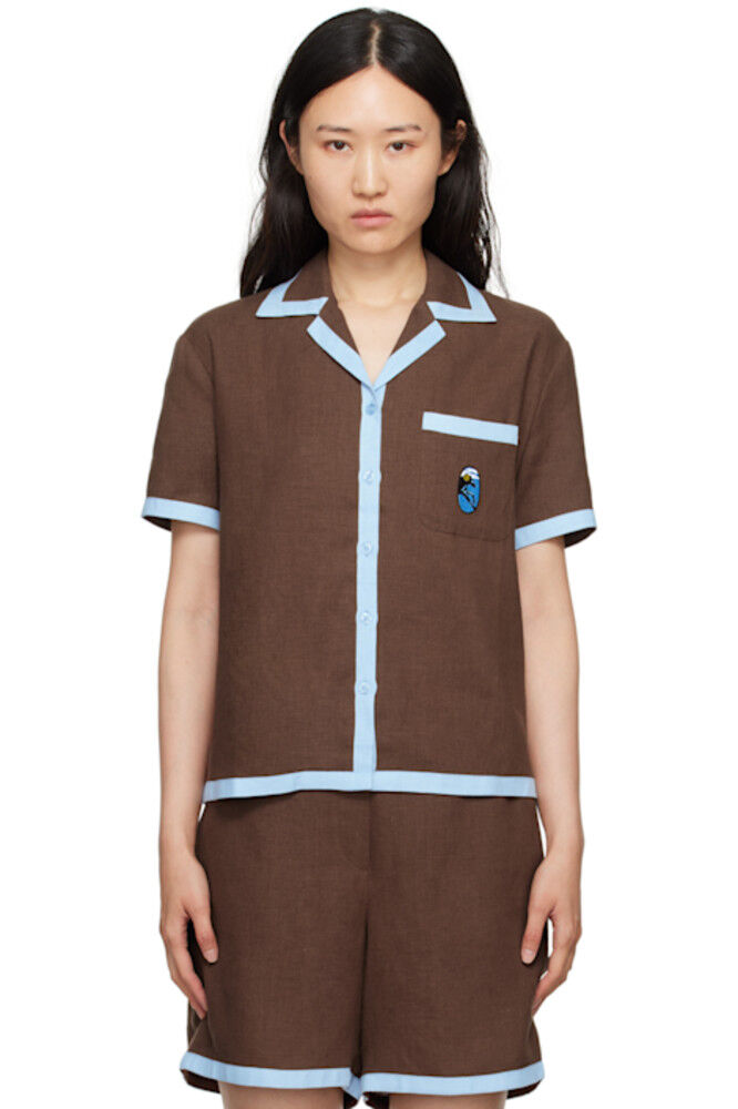 Коричневая рубашка Гаррика Sleeper
Коричневая рубашка Гаррика Sleeper