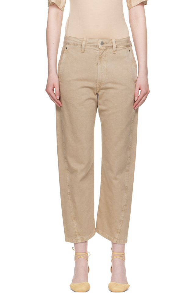 Джинсы с закрученным кроем Lemaire, бежевый
Джинсы с закрученным кроем Lemaire, бежевый