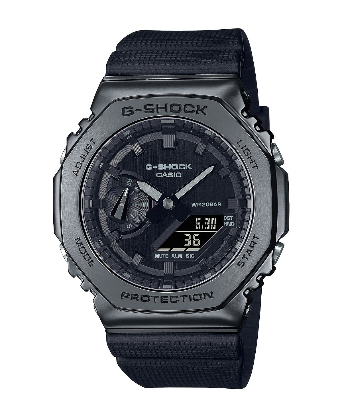 Мужские аналогово-цифровые часы из черной смолы, 44,4 мм, GM2100BB-1A G-Shock
Мужские аналогово-цифровые часы из черной смолы, 44,4 мм, GM2100BB-1A G-Shock