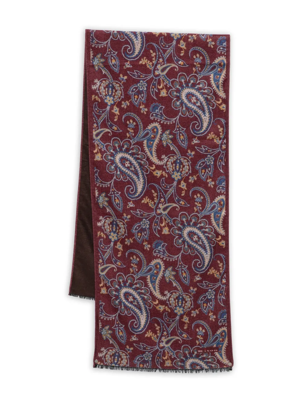 Шелковый шарф с узором пейсли Kiton, красный
Шелковый шарф с узором пейсли Kiton, красный