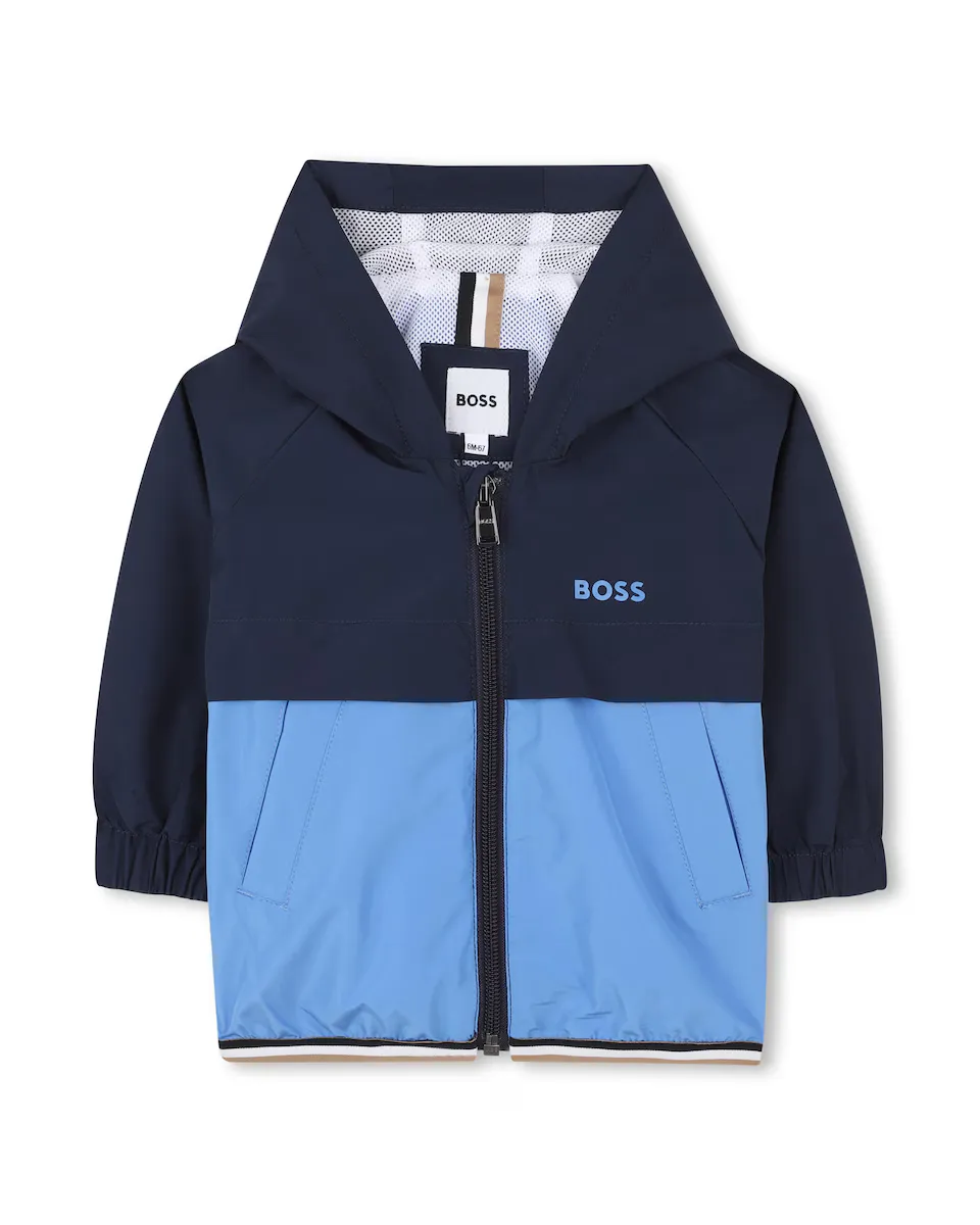 Двухцветная ветровка для мальчика с капюшоном и молнией BOSS Kidswear, тёмно-синий
Двухцветная ветровка для мальчика с капюшоном и молнией BOSS Kidswear, тёмно-синий