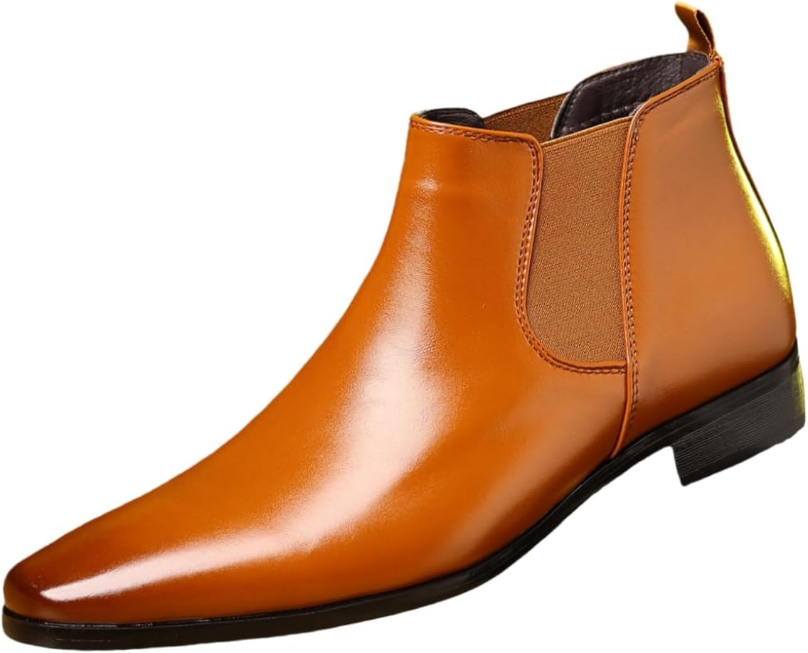 Мужские ботинки Fusecottc с плоской подошвой подходят как для деловой, так и повседневной носки. Имеют эластичный боковой дизайн. Подходят для любого сезона. Также для свадеб, светло-коричневый
Мужские ботинки Fusecottc с плоской подошвой подходят как для деловой, так и повседневной носки. Имеют эластичный боковой дизайн. Подходят для любого сезона. Также для свадеб, светло-коричневый