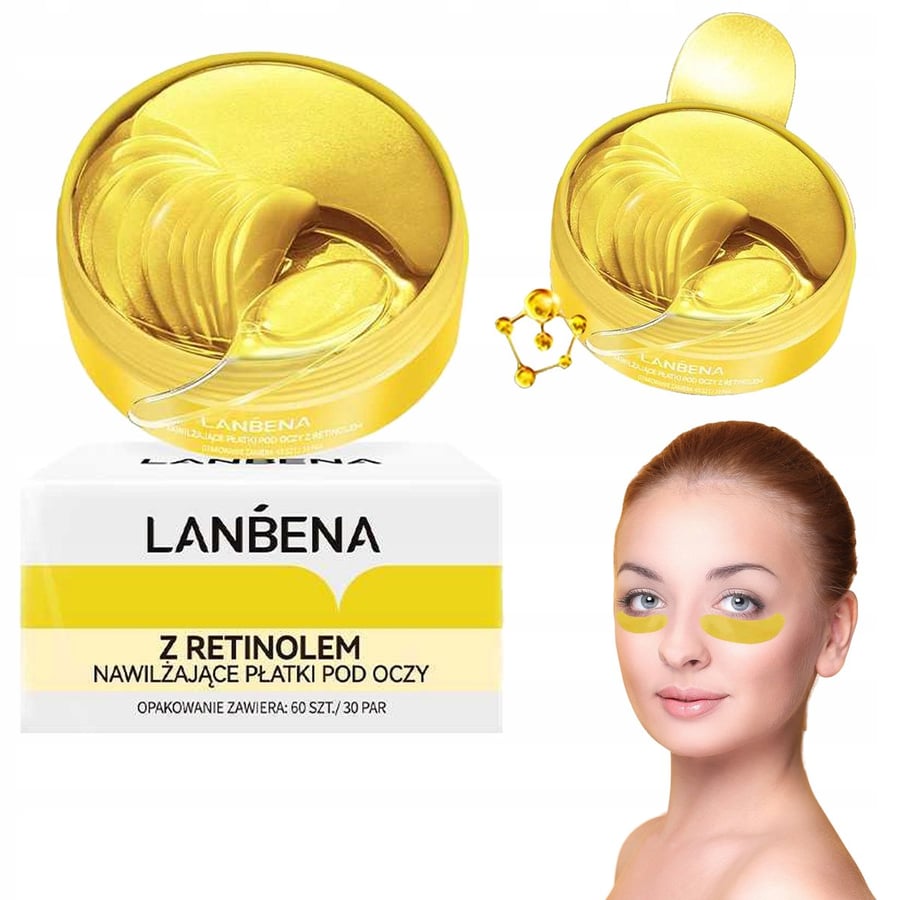 Гидрогелевые патчи для глаз Lanbena Eye Mask Retinol 60 шт.
Гидрогелевые патчи для глаз Lanbena Eye Mask Retinol 60 шт.