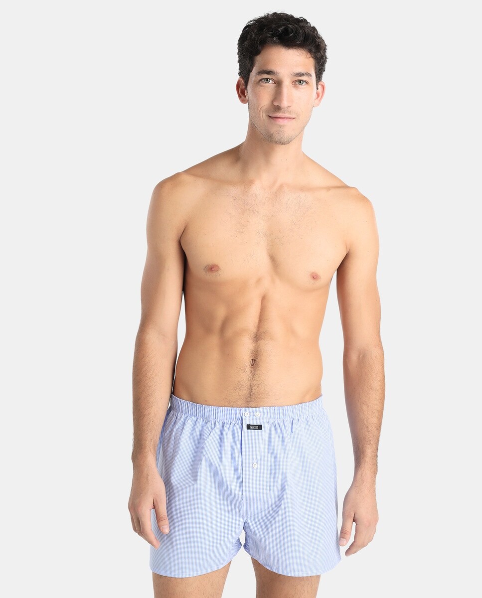 Мужские боксеры Mirto из ткани синего цвета с принтом Mirto, синий 
Мужские боксеры Mirto из ткани синего цвета с принтом Mirto, синий