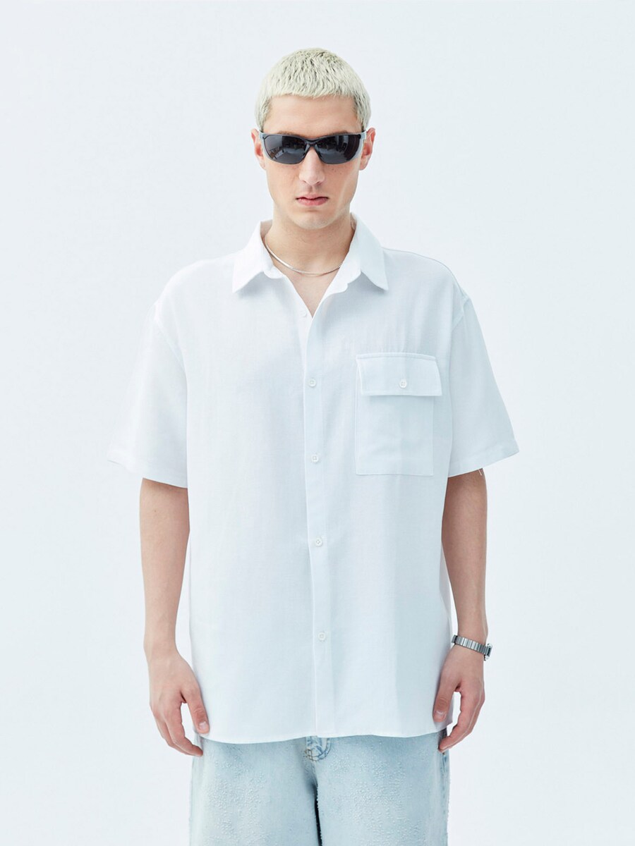 Удобная рубашка на пуговицах VAMOS CLO, белый
Удобная рубашка на пуговицах VAMOS CLO, белый