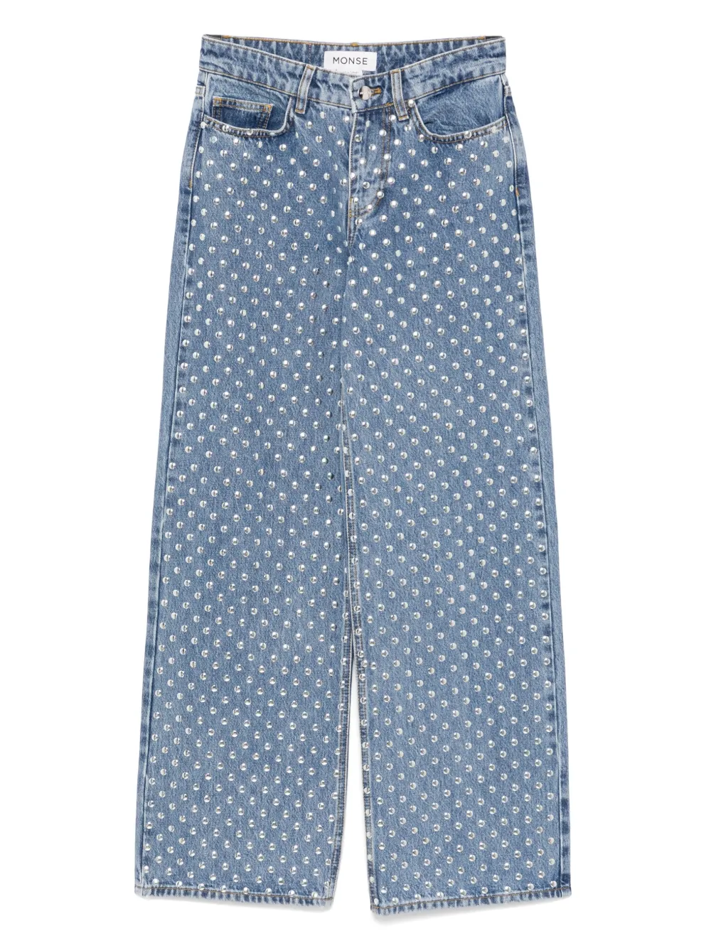 Джинсы с заклепками Monse, синий 
Джинсы с заклепками Monse, синий