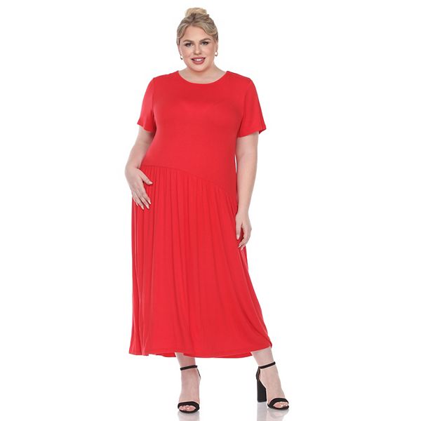 Женское платье макси с короткими рукавами plus size Wm Fashion, Red
Женское платье макси с короткими рукавами plus size Wm Fashion, Red