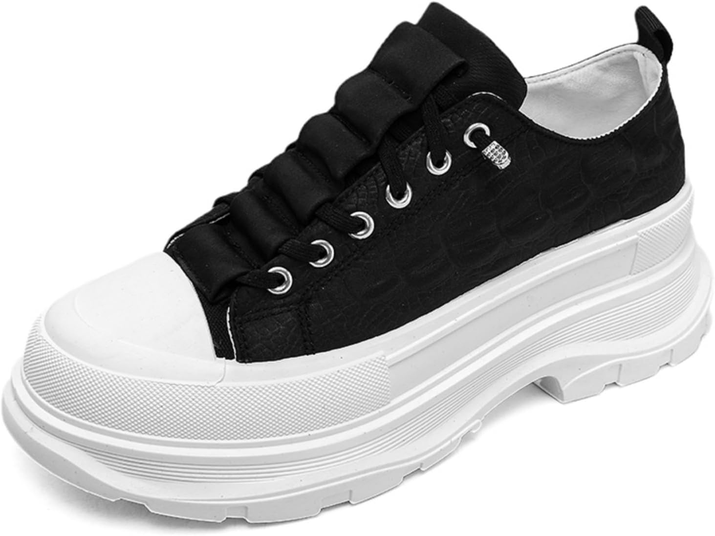 Мужская повседневная обувь: кроссовки с толстой подошвой, текстурированная ткань с узором крокодила и белая резиновая подошва, мягкие противоскользящие туфли для ходьбы для повседневной ношения и моды на свежем воздухе Kelibasi
Мужская повседневная обувь: кроссовки с толстой подошвой, текстурированная ткань с узором крокодила и белая резиновая подошва, мягкие противоскользящие туфли для ходьбы для повседневной ношения и моды на свежем воздухе Kelibasi