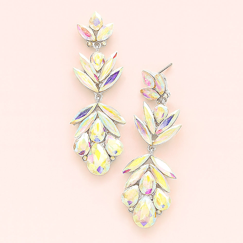 Вечерние серьги-капли из стеклянных кристаллов в форме лепестков Fashnzfab, Ab, Silver
Вечерние серьги-капли из стеклянных кристаллов в форме лепестков Fashnzfab, Ab, Silver