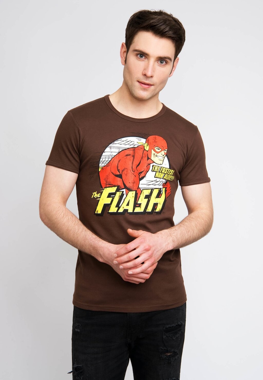 Футболка с принтом THE FASTEST MAN ALIVE LOGOSHIRT, цвет braun 
Футболка с принтом THE FASTEST MAN ALIVE LOGOSHIRT, цвет braun