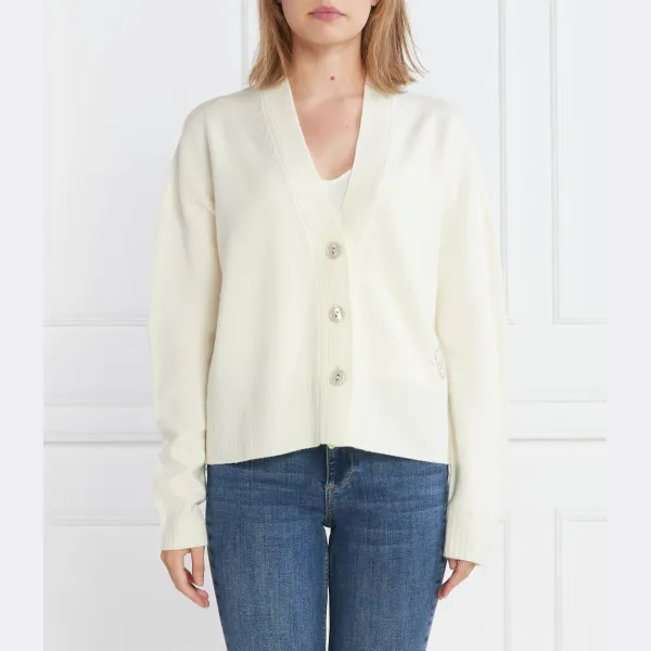 Укороченный шерстяной кардиган Liu Jo, белый
Укороченный шерстяной кардиган Liu Jo, белый