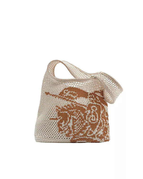 Маленькая вязаная сумка ekd Burberry, белый
Маленькая вязаная сумка ekd Burberry, белый