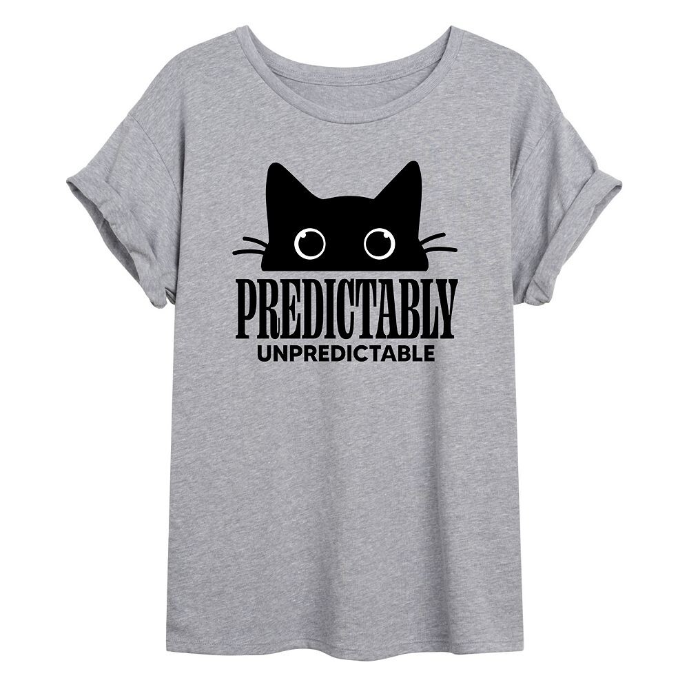 Детская футболка оверсайз с рисунком кота «Predictbly Unpredictable» Licensed Character, серый
Детская футболка оверсайз с рисунком кота «Predictbly Unpredictable» Licensed Character, серый