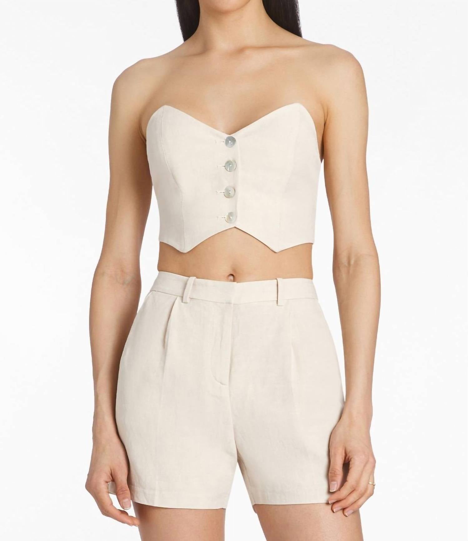 Люсьен топ бежевый Amanda Uprichard
Люсьен топ бежевый Amanda Uprichard