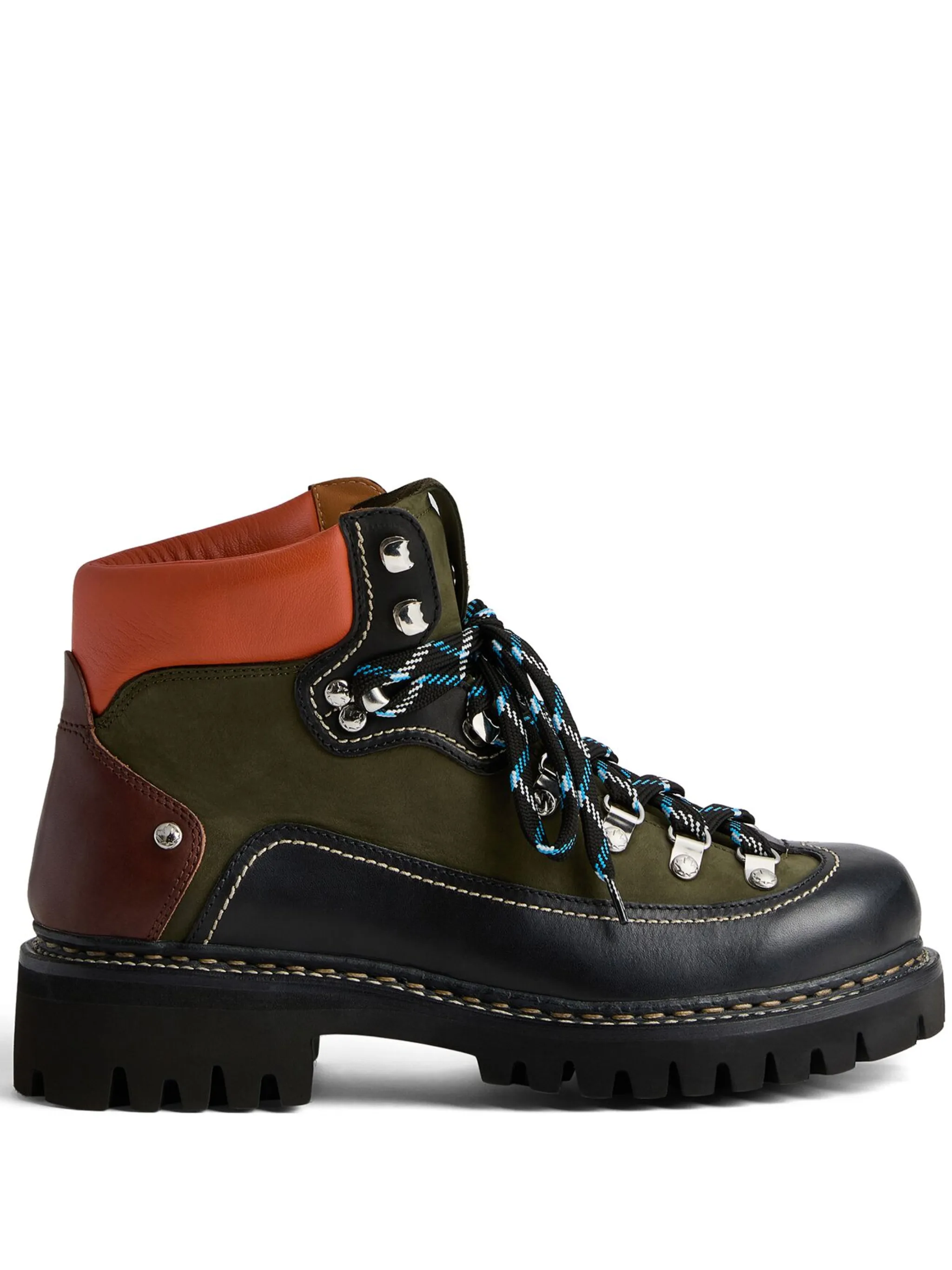 Кожаные походные ботинки с панелями Dsquared2, черный
Кожаные походные ботинки с панелями Dsquared2, черный