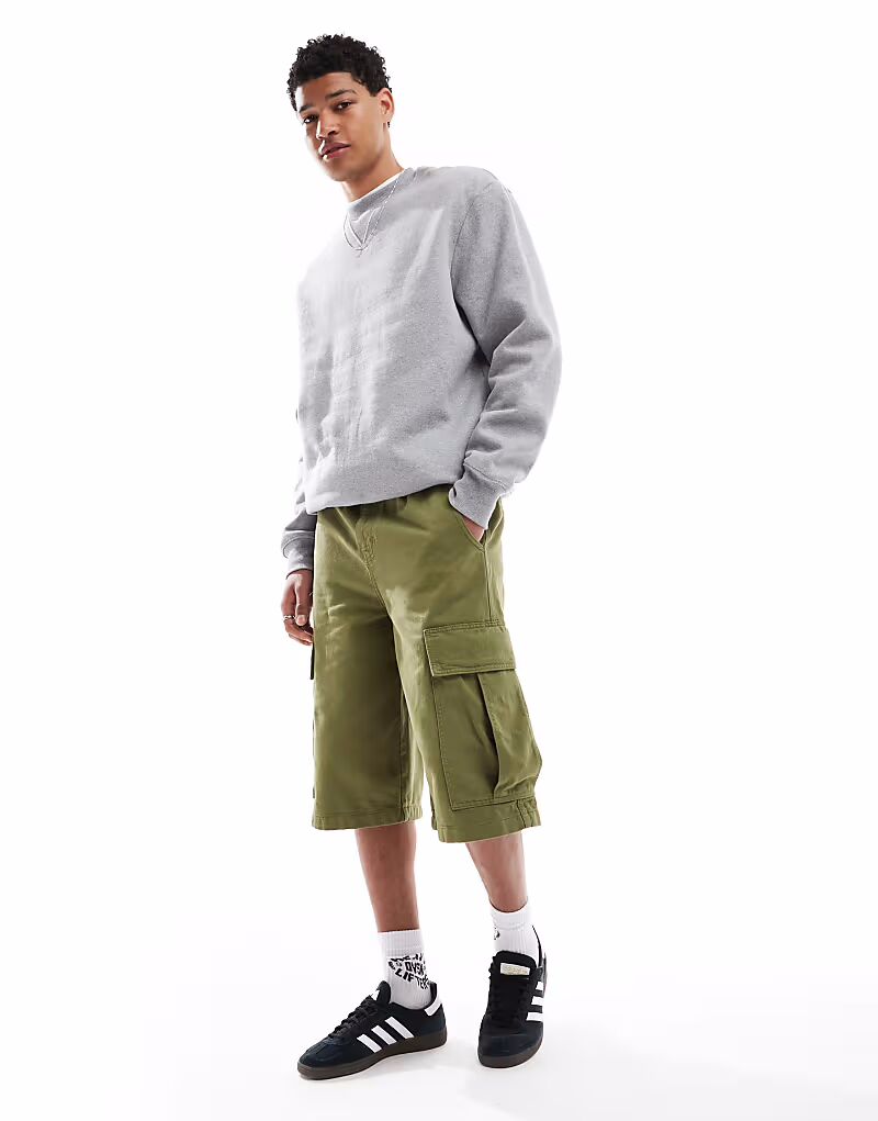 Удлиненные шорты-карго ASOS DESIGN цвета хаки
Удлиненные шорты-карго ASOS DESIGN цвета хаки