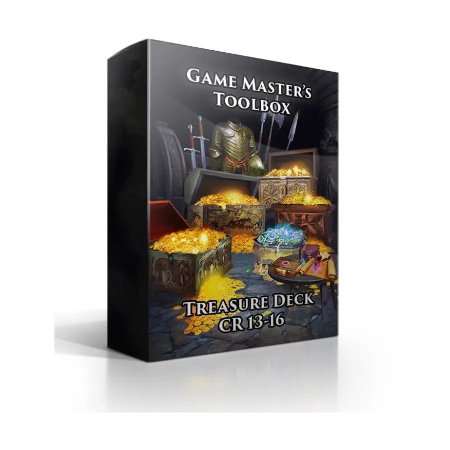Бокс-сет Treasure Deck CR 13-16 (5e), Game Master's Toolbox (5e)
Бокс-сет Treasure Deck CR 13-16 (5e), Game Master's Toolbox (5e)