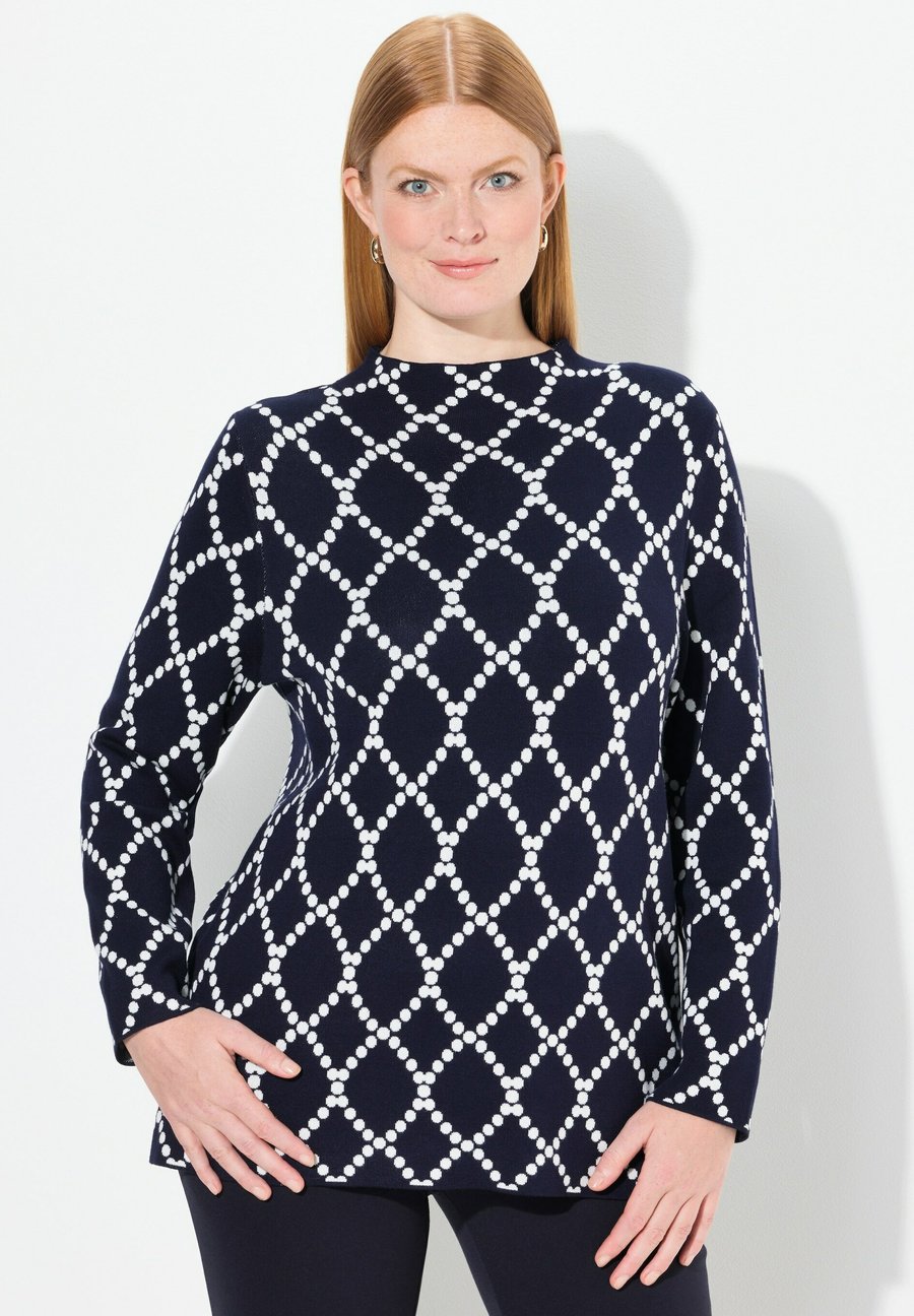 Джемпер Ulla Popken POLKA DOT TURTLENECK, Dark Blue
Джемпер Ulla Popken POLKA DOT TURTLENECK, Dark Blue