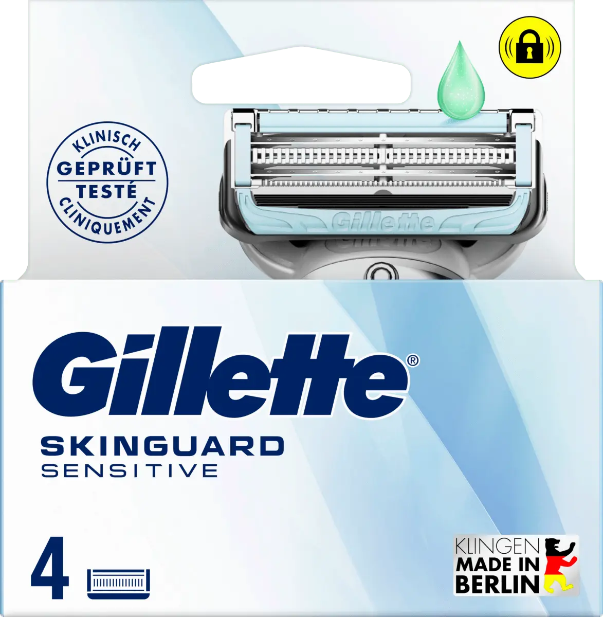 Лезвия для бритвы SkinGuard Sensitive 4 шт. Gillette
Лезвия для бритвы SkinGuard Sensitive 4 шт. Gillette