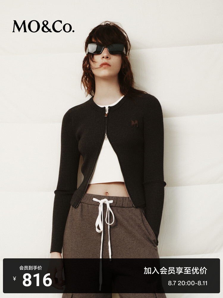 Кардиган Moco с двойной молнией, темно-серый
Кардиган Moco с двойной молнией, темно-серый