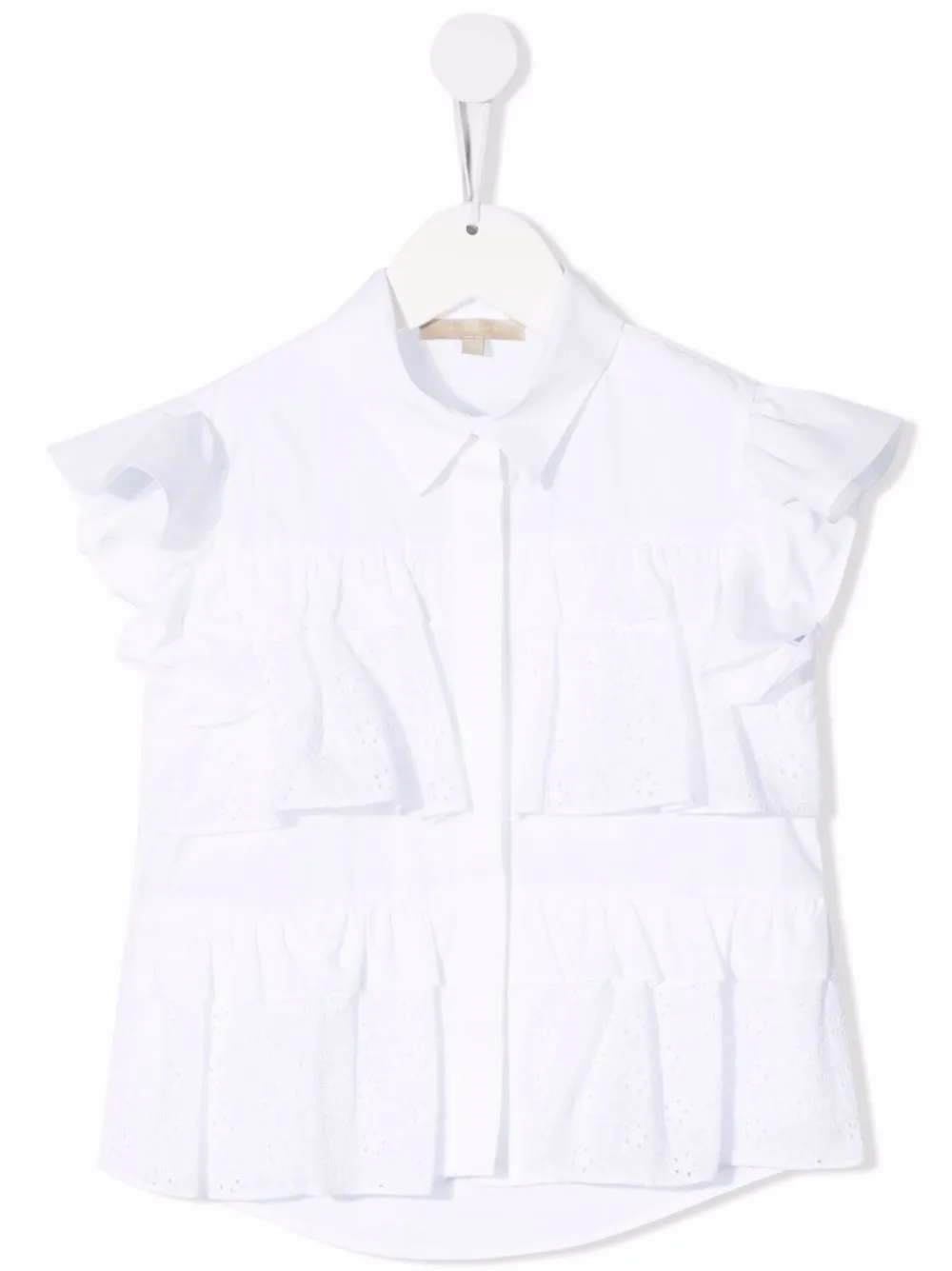 Рубашка без рукавов с оборками ELIE SAAB JUNIOR, белый
Рубашка без рукавов с оборками ELIE SAAB JUNIOR, белый