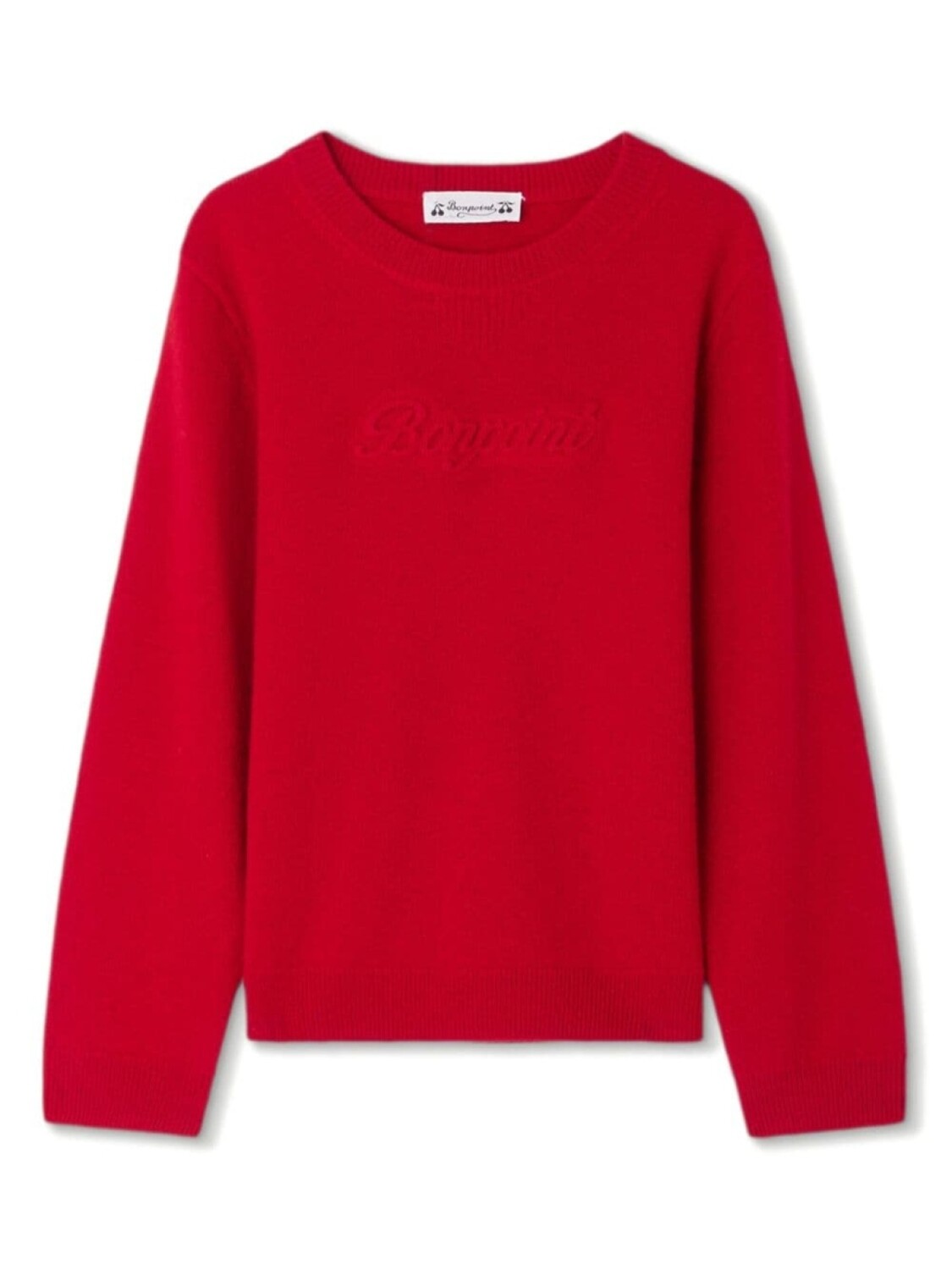 Bonpoint джемпер с тисненым логотипом Garcin, красный