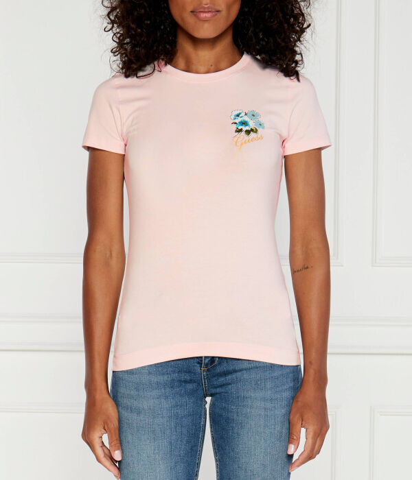 Футболка женская Guess Jeans с цветочным принтом, розовый
Футболка женская Guess Jeans с цветочным принтом, розовый