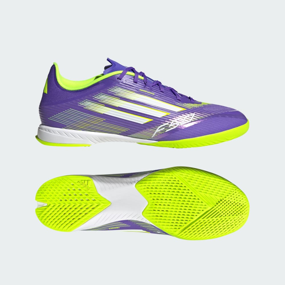 Кроссовки Adidas F50 League Indoor Cleats, цвет Purple Rush/Cloud White/Lucid Lemon
Кроссовки Adidas F50 League Indoor Cleats, цвет Purple Rush/Cloud White/Lucid Lemon