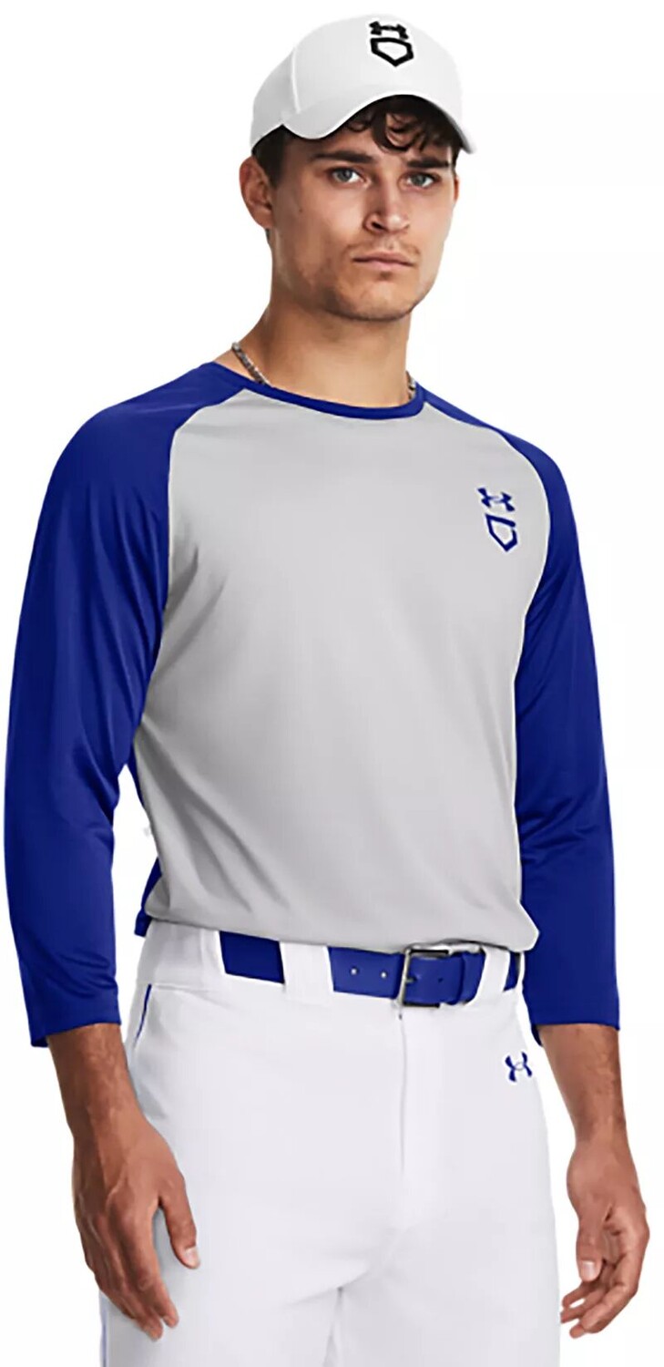 Мужская бейсбольная рубашка с рукавом 3/4 Under Armour, серый 
Мужская бейсбольная рубашка с рукавом 3/4 Under Armour, серый