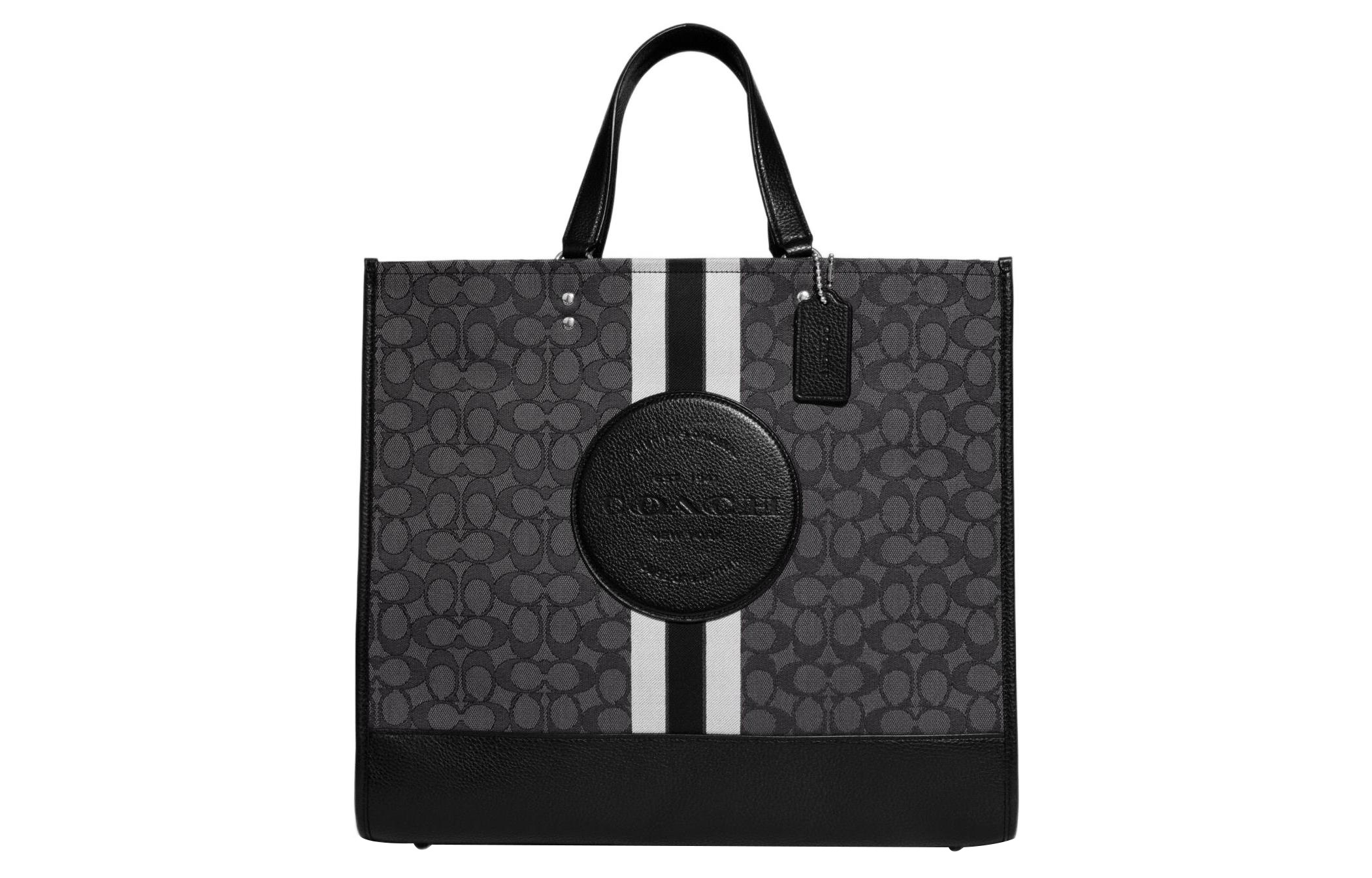 Сумка-шоппер из ткани с кожаными деталями, большая женская сумка через плечо, черный COACH
Сумка-шоппер из ткани с кожаными деталями, большая женская сумка через плечо, черный COACH