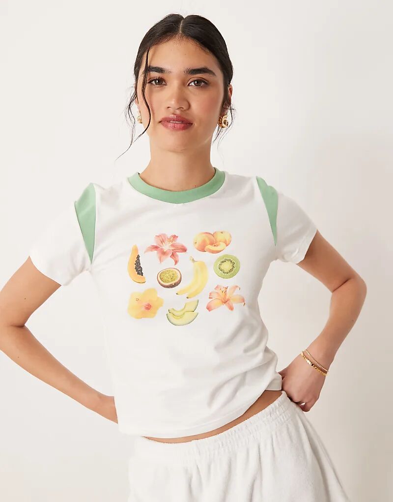 Контрастная детская футболка из джерси Cotton On Peached в цвете тропических фруктов/весеннего зеленого цвета Cotton On
Контрастная детская футболка из джерси Cotton On Peached в цвете тропических фруктов/весеннего зеленого цвета Cotton On