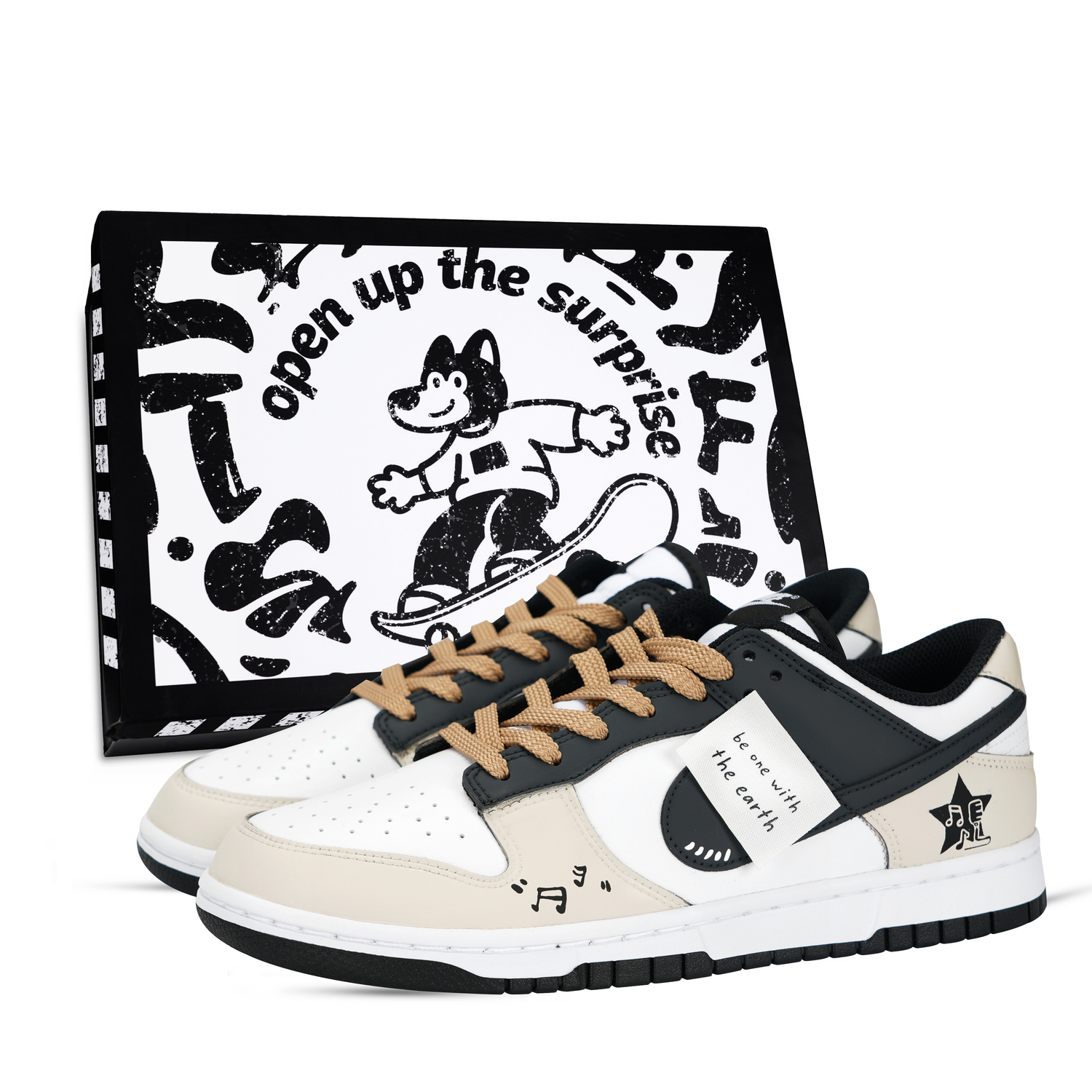 Nike Кроссовки Dunk Black White, Stars Macbee Slip Resistant Abrasion Resistant Low top Unisex Khaki
Nike Кроссовки Dunk Black White, Stars Macbee Slip Resistant Abrasion Resistant Low top Unisex Khaki