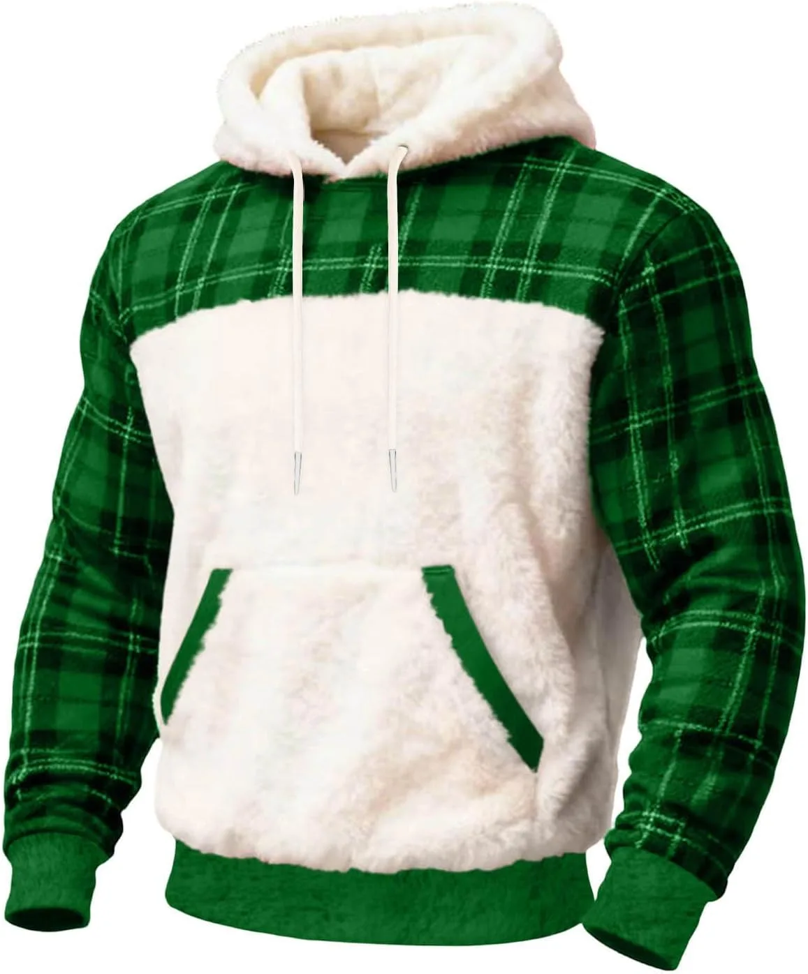 Мужская фланелевая толстовка с капюшоном в клетку, теплая и уютная, с карманами
Мужская фланелевая толстовка с капюшоном в клетку, теплая и уютная, с карманами