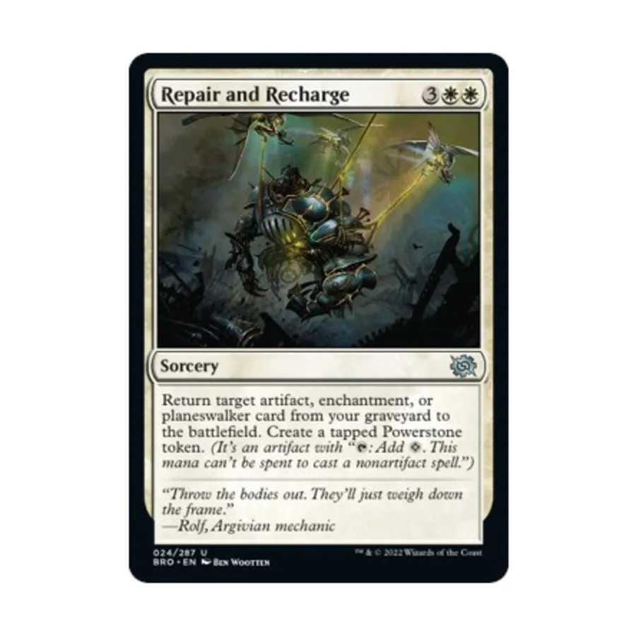 CCG Ремонт и перезарядка (U), MTG - The Brothers War 
CCG Ремонт и перезарядка (U), MTG - The Brothers War