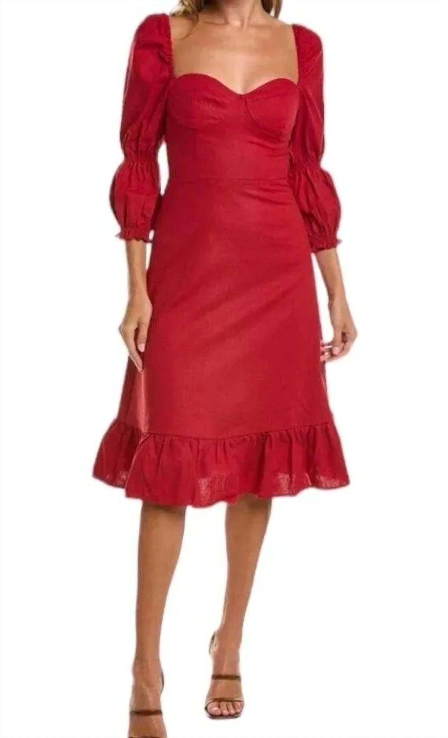 Платье Кортни в красном цвете OPT
Платье Кортни в красном цвете OPT