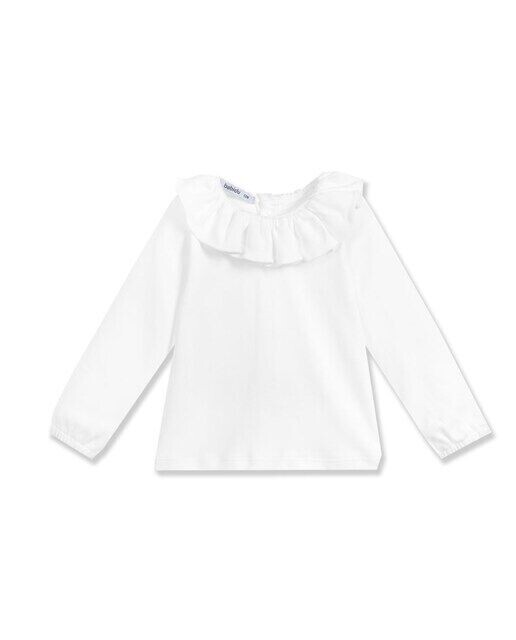 Комплект из двух хлопковых футболок для девочек с рюшами на воротнике Babidú, белый
Комплект из двух хлопковых футболок для девочек с рюшами на воротнике Babidú, белый