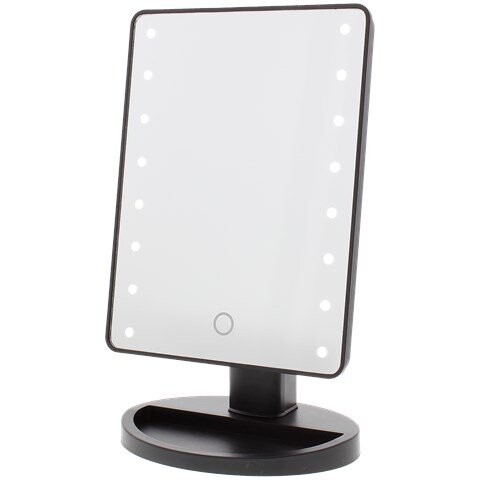 Зеркало для макияжа с подсветкой 16 светодиодов., inna, черный
Зеркало для макияжа с подсветкой 16 светодиодов., inna, черный