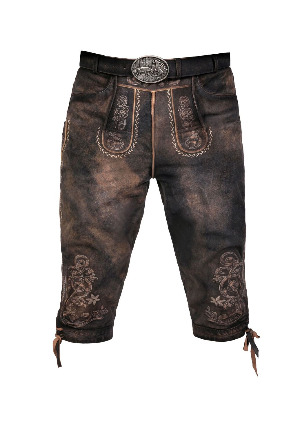 Брюки из кожи дикого оленя длиной до колена Alex EDELNICE, темно-коричневый
Брюки из кожи дикого оленя длиной до колена Alex EDELNICE, темно-коричневый