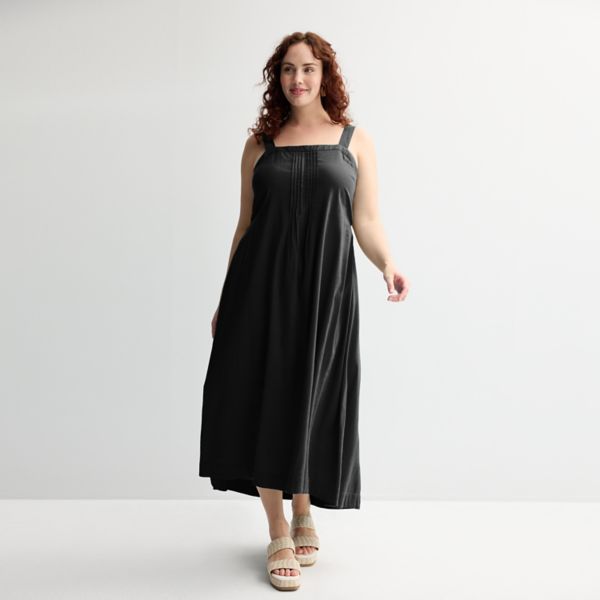 Плюс сайз платье макси с защипами и топом Sonoma Goods For Life, цвет pitch black
Плюс сайз платье макси с защипами и топом Sonoma Goods For Life, цвет pitch black