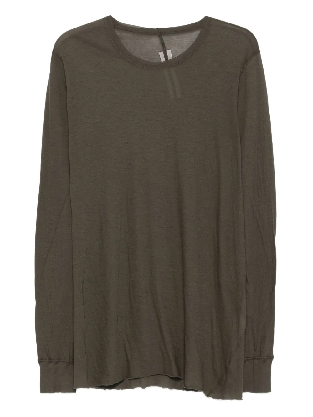 Футболка с длинными рукавами и необработанными краями Rick Owens, зеленый
Футболка с длинными рукавами и необработанными краями Rick Owens, зеленый