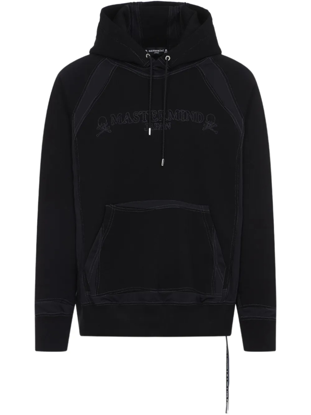Толстовка с капюшоном из хлопка Mastermind Japan, черный 
Толстовка с капюшоном из хлопка Mastermind Japan, черный