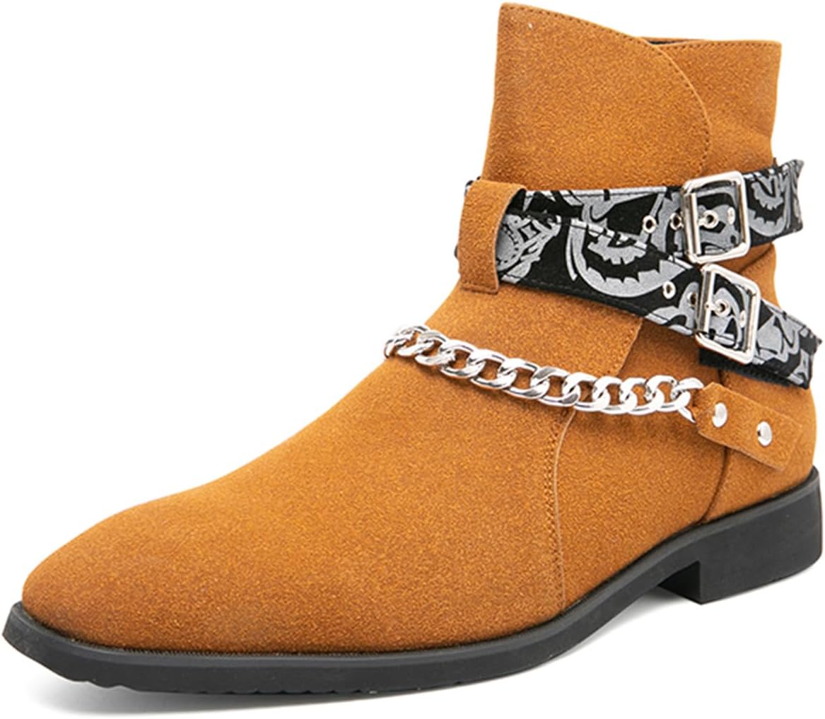 Ботинки Abborora Mens Chelsea с пряжкой, чукка, мотоциклетные, удобные для ходьбы, короткие мужские ботинки, коричневый
Ботинки Abborora Mens Chelsea с пряжкой, чукка, мотоциклетные, удобные для ходьбы, короткие мужские ботинки, коричневый