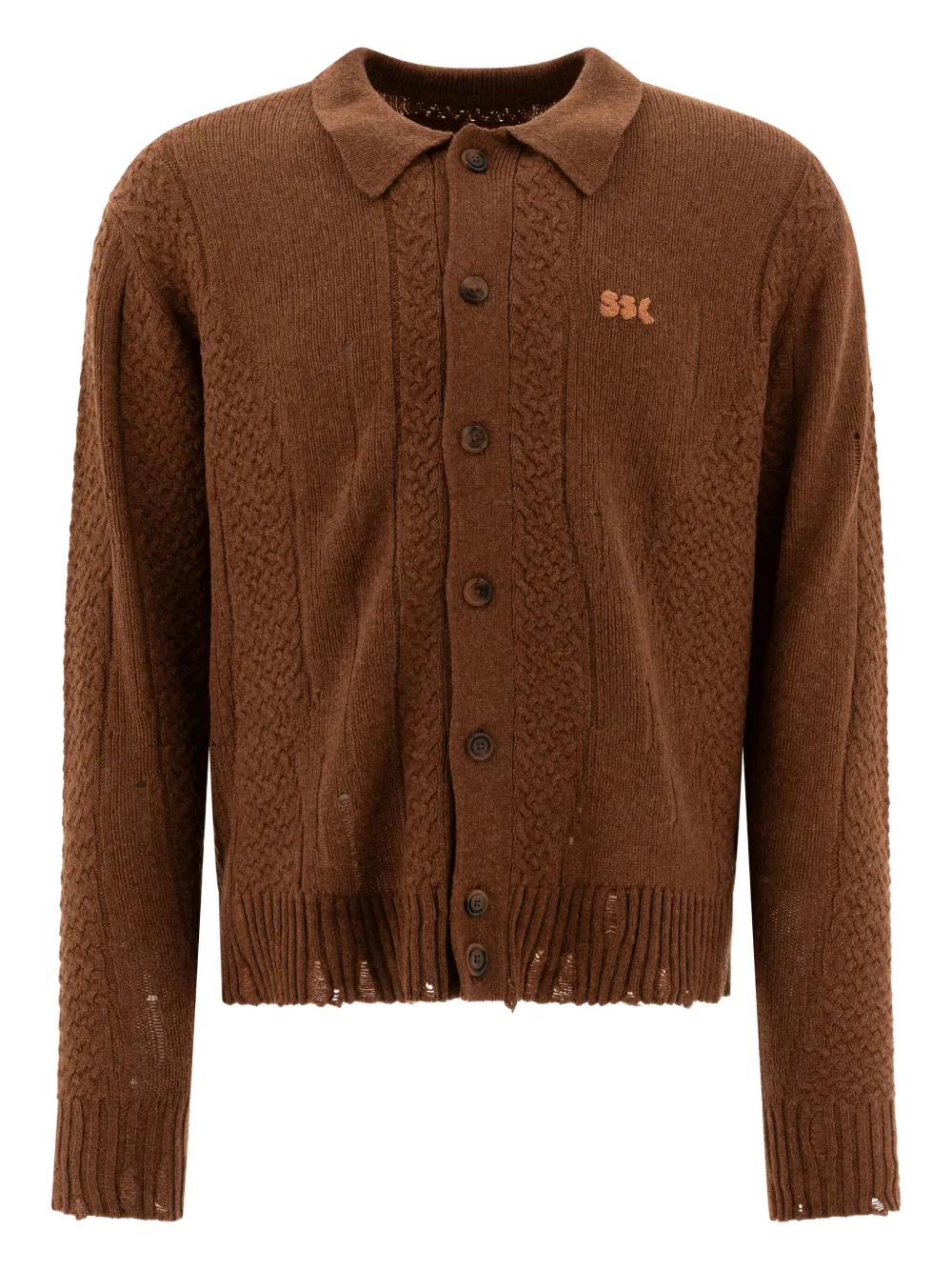 Кардиган с потертостями Stockholm Surfboard Club, коричневый
Кардиган с потертостями Stockholm Surfboard Club, коричневый