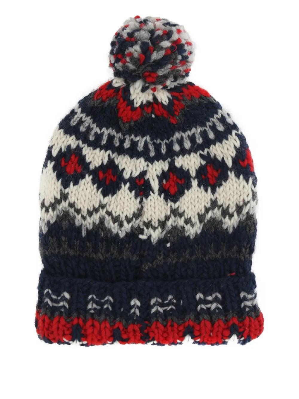 Вязаная шапка с помпоном и узором Fair Isle Chamula, синий
Вязаная шапка с помпоном и узором Fair Isle Chamula, синий