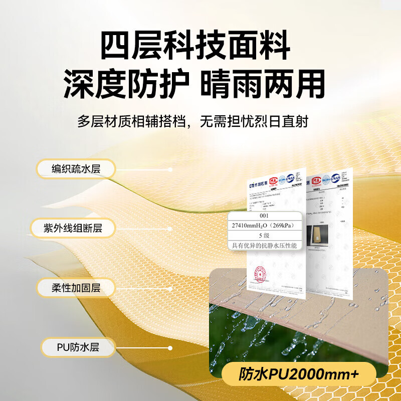 Шестиугольный навес Pelliot для кемпинга, непромокаемый и солнцезащитный, большой тент для кемпинга 16202721, цвет хаки 
Шестиугольный навес Pelliot для кемпинга, непромокаемый и солнцезащитный, большой тент для кемпинга 16202721, цвет хаки