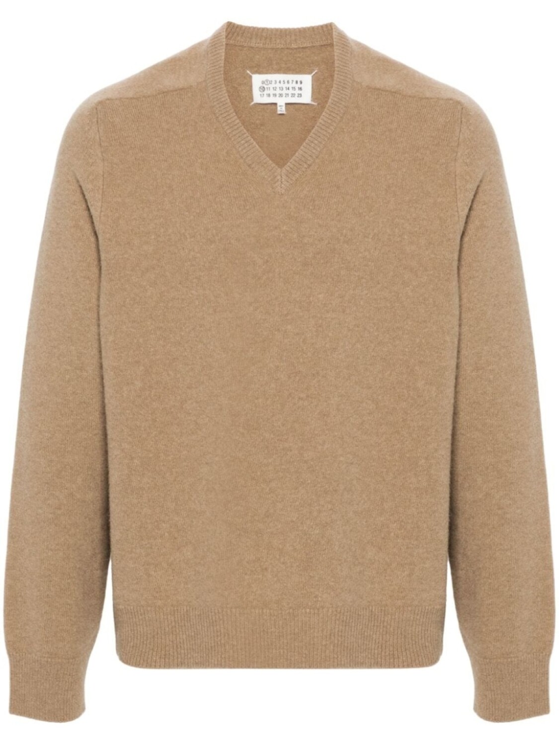 Maison Margiela шерстяной джемпер с V-образным вырезом, нейтральный цвет
Maison Margiela шерстяной джемпер с V-образным вырезом, нейтральный цвет