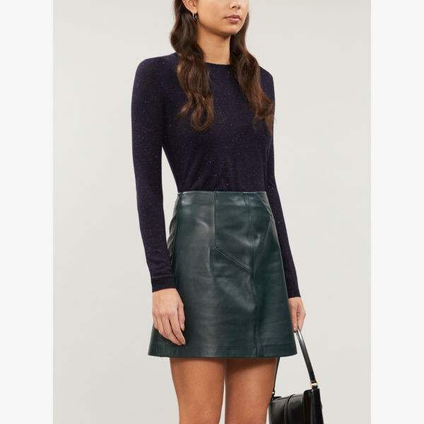 Вязаный джемпер Annie с эффектом металлик Whistles, темно-синий
Вязаный джемпер Annie с эффектом металлик Whistles, темно-синий