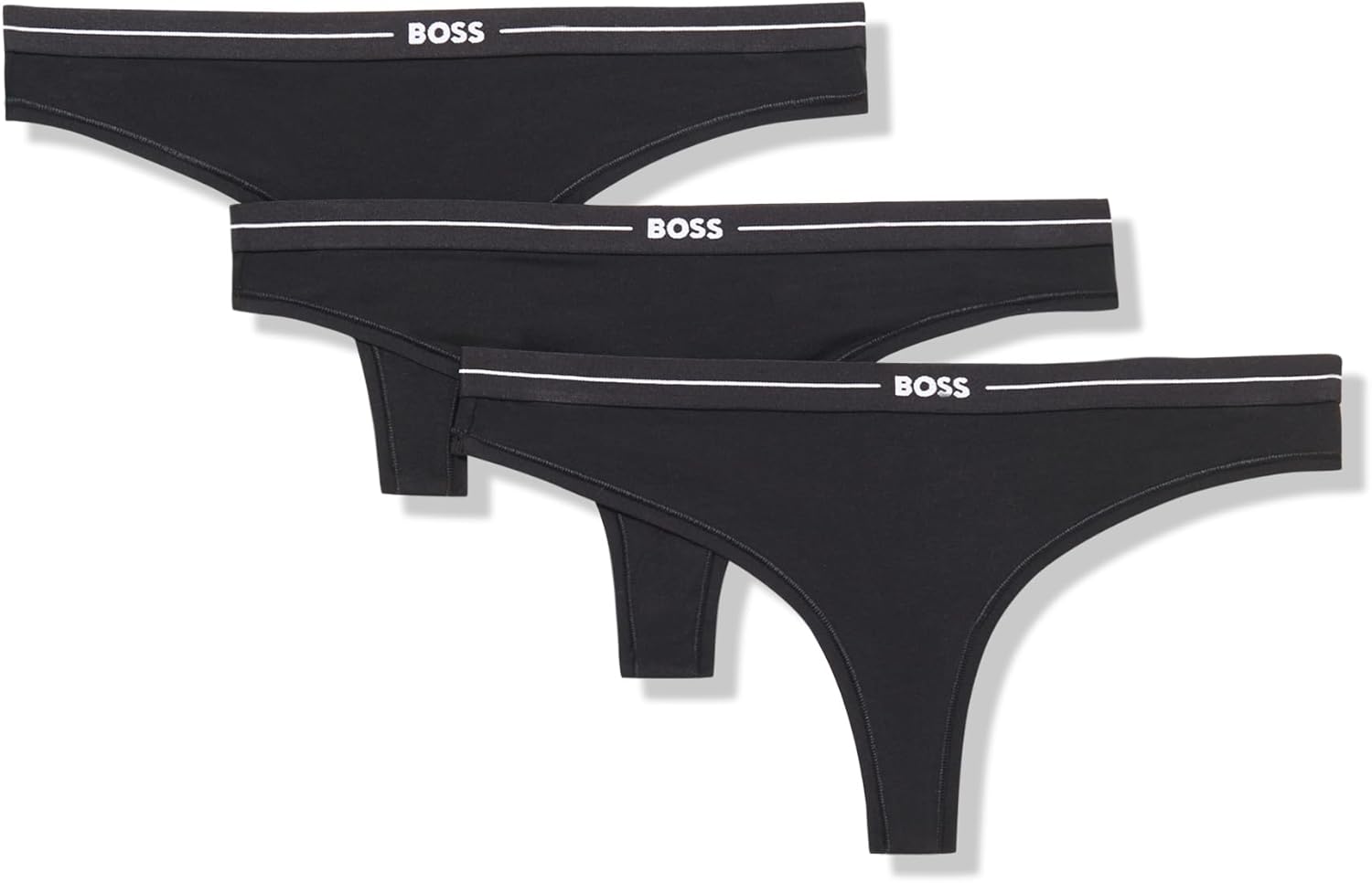 BOSS женские 3 шт Bold Logo стринги, Black Crow
BOSS женские 3 шт Bold Logo стринги, Black Crow